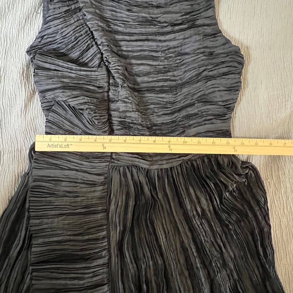 Ulla Johnson Circe Gown Noir Black Pleated Sleeveless Maxi Dress Size 2 - Picture 7 of 15